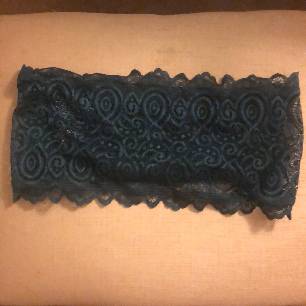 Bandeau free people lace dark green- teal
